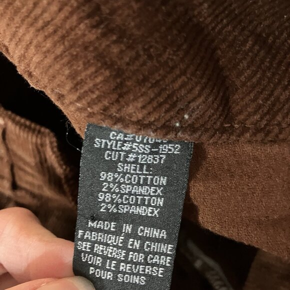 Velvet Heart Alyx Toffee Pants Womens 28 Brown Corduroy Cropped Wide Leg - Picture 7 of 13